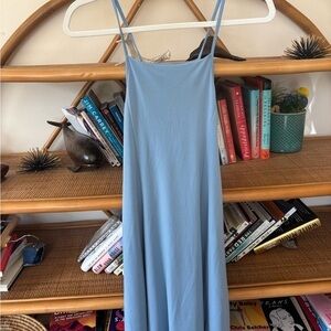 Urban Outfitters Blue Sleeveless Slip Dress